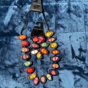 Multicolor Stone Necklace with bracelet 302